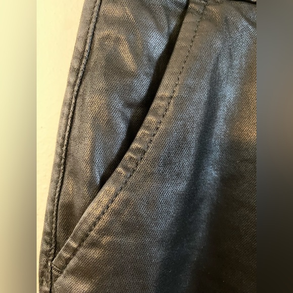 Vintage faux leather Black trouser Adriano Goldschmed - Picture 3 of 8